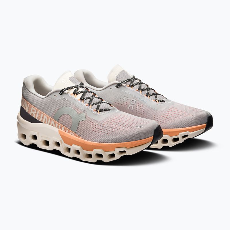 Herren On Running Cloudmonster 2 glacier/tangerine Laufschuhe 3