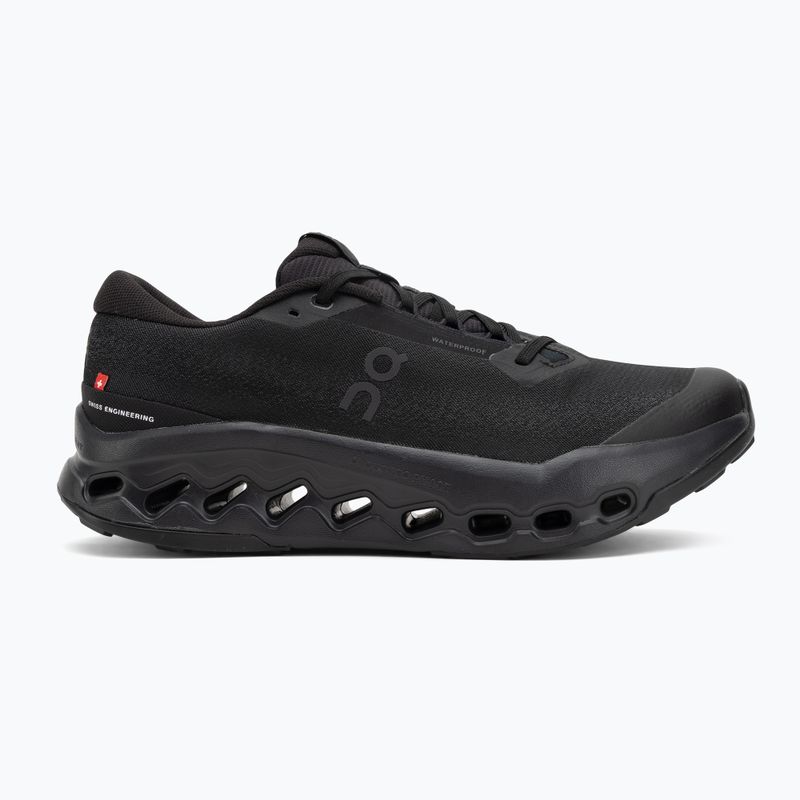 Herren-Laufschuhe On Cloudsurfer Trail 2 Waterproof schwarz/schwarz 2