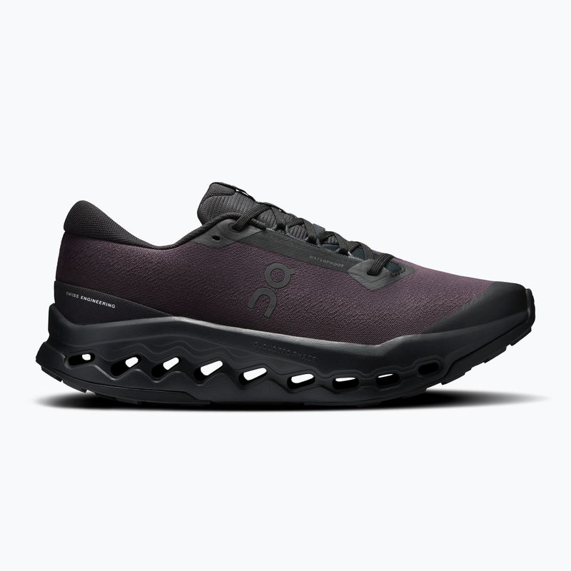 Herren-Laufschuhe On Cloudsurfer Trail 2 Waterproof schwarz/schwarz 8