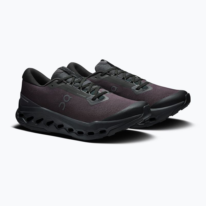 Herren-Laufschuhe On Cloudsurfer Trail 2 Waterproof schwarz/schwarz 10