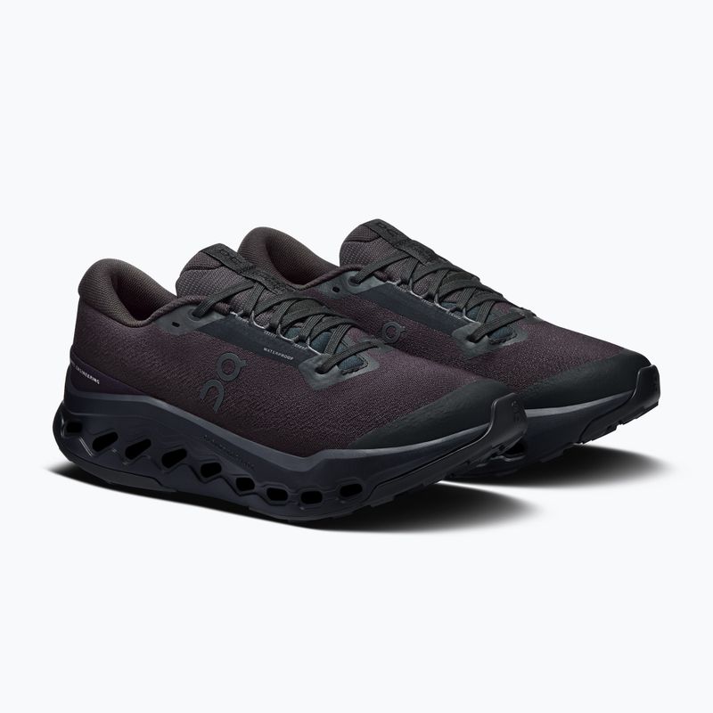 Damen-Laufschuhe On Cloudsurfer Trail 2 Waterproof schwarz/schwarz 3
