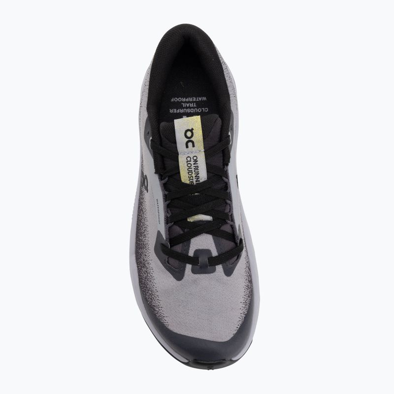 Damen-Laufschuhe On Cloudsurfer Trail 2 Waterproof schwarz/lila 5