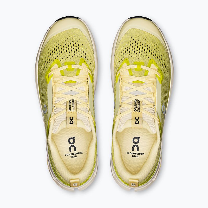 Herren-Laufschuhe On Cloudsurfer Trail 2 Elfenbein/Limette 13