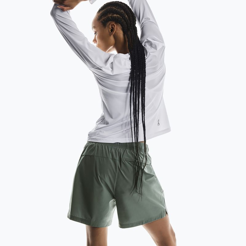 Damen-Laufshorts On 5" Core olive 5