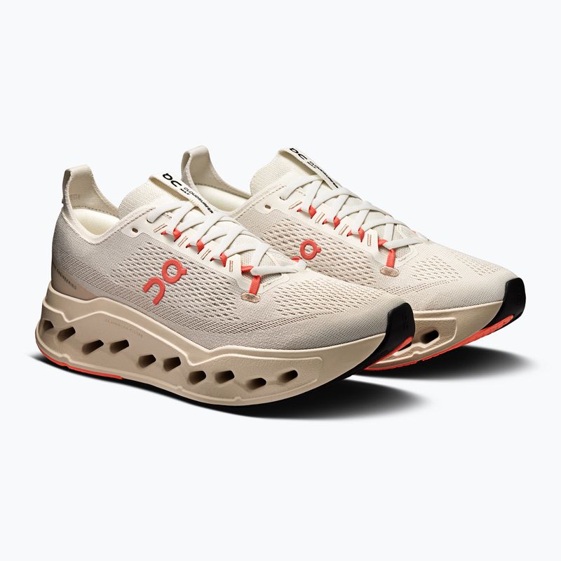 Herren On Cloudsurfer Max elfenbein/lachsfarben Laufschuhe 3