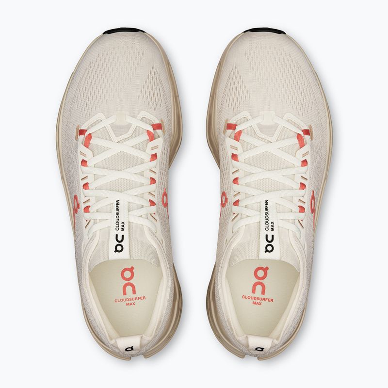 Herren On Cloudsurfer Max elfenbein/lachsfarben Laufschuhe 6