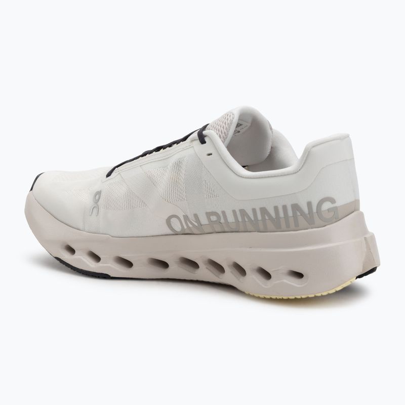 Herren On Cloudsurfer Next elfenbein/silberne Laufschuhe 3