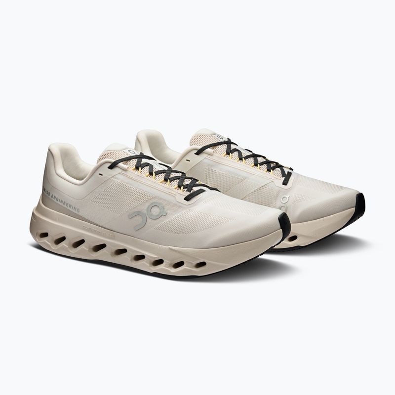 Herren On Cloudsurfer Next elfenbein/silberne Laufschuhe 3