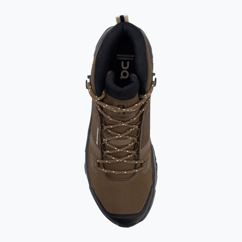 Herren-Wanderschuhe On Cloudrock Mid Waterproof earth/black 5