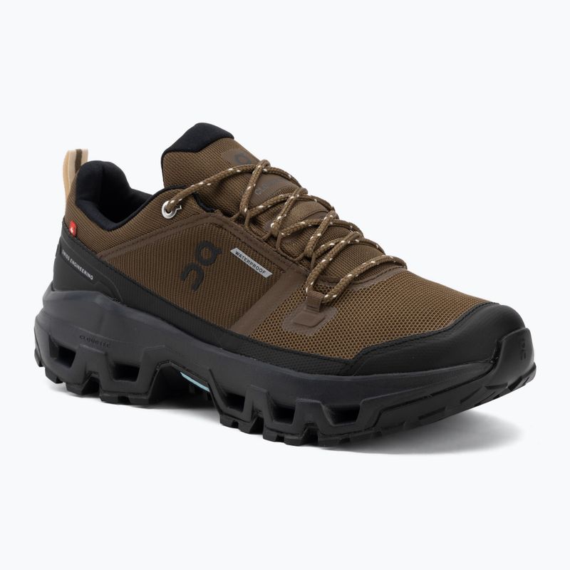 Herrenschuhe On Cloudrock Low Waterproof earth/black
