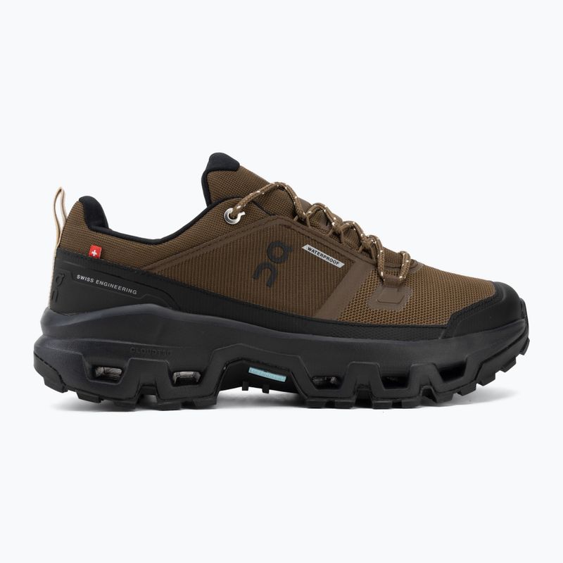 Herrenschuhe On Cloudrock Low Waterproof earth/black 2