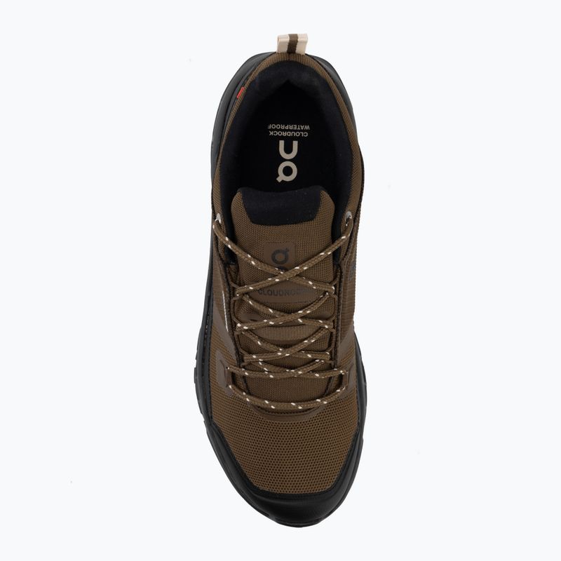 Herrenschuhe On Cloudrock Low Waterproof earth/black 5