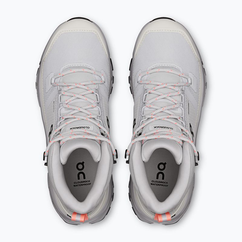 Damen-Wanderschuhe On Cloudrock Mid Waterproof glacier/alloy 3