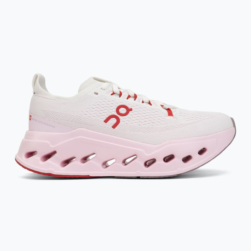 Damen-Laufschuhe On Cloudsurfer Max ivory/peony 2