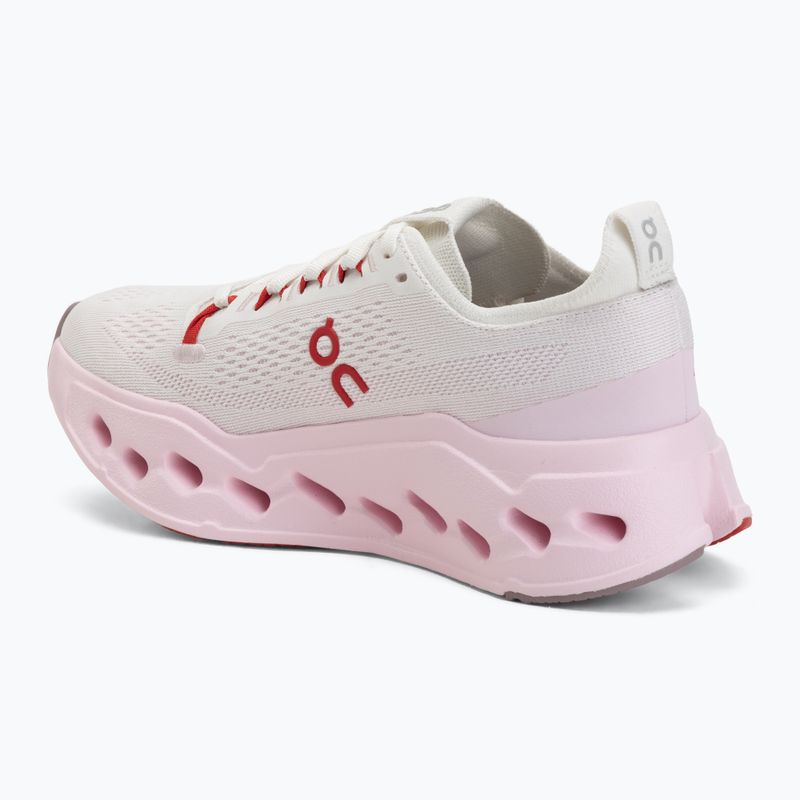 Damen-Laufschuhe On Cloudsurfer Max ivory/peony 3