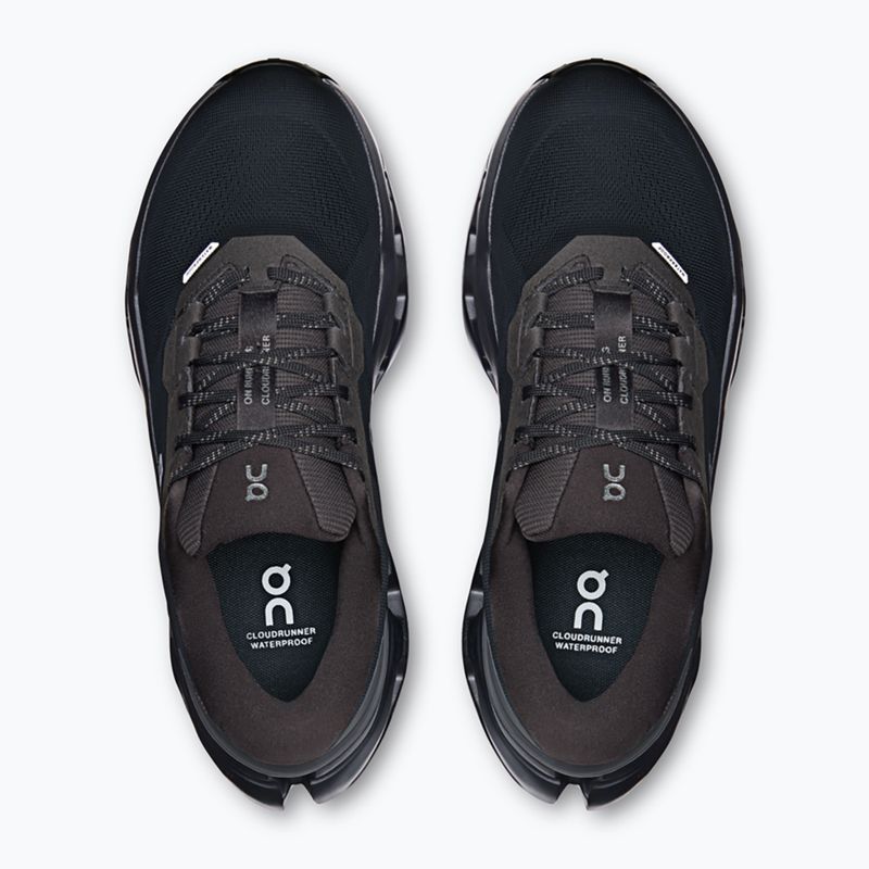Laufschuhe für Damen On Cloudrunner 3 Waterproof black/black 6