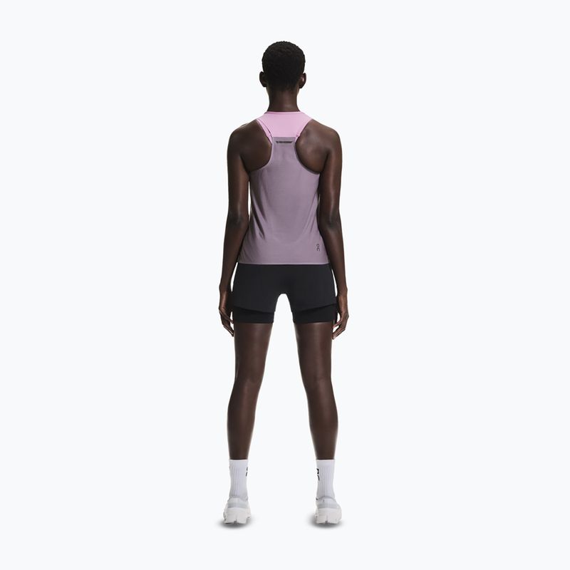Damen-Laufshirt On Performance Tank sakura/dewberry 3