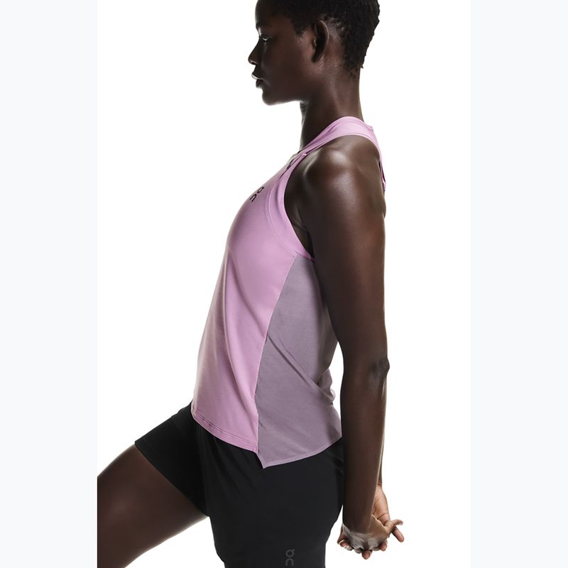 Damen-Laufshirt On Performance Tank sakura/dewberry 5