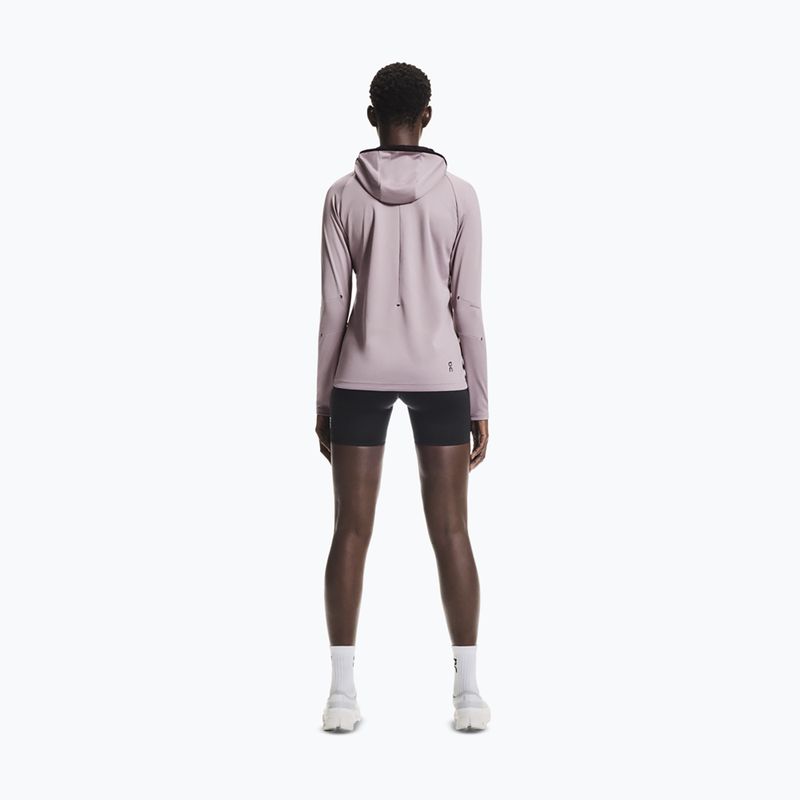 Damen-Laufhoodie On Climate Zip Hoodie heron 3