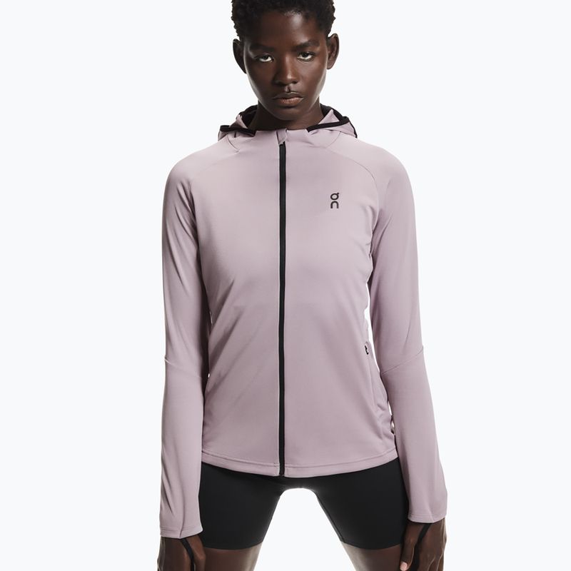 Damen-Laufhoodie On Climate Zip Hoodie heron 4