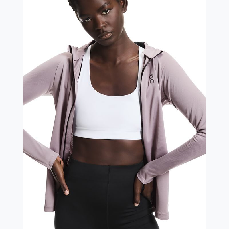 Damen-Laufhoodie On Climate Zip Hoodie heron 11