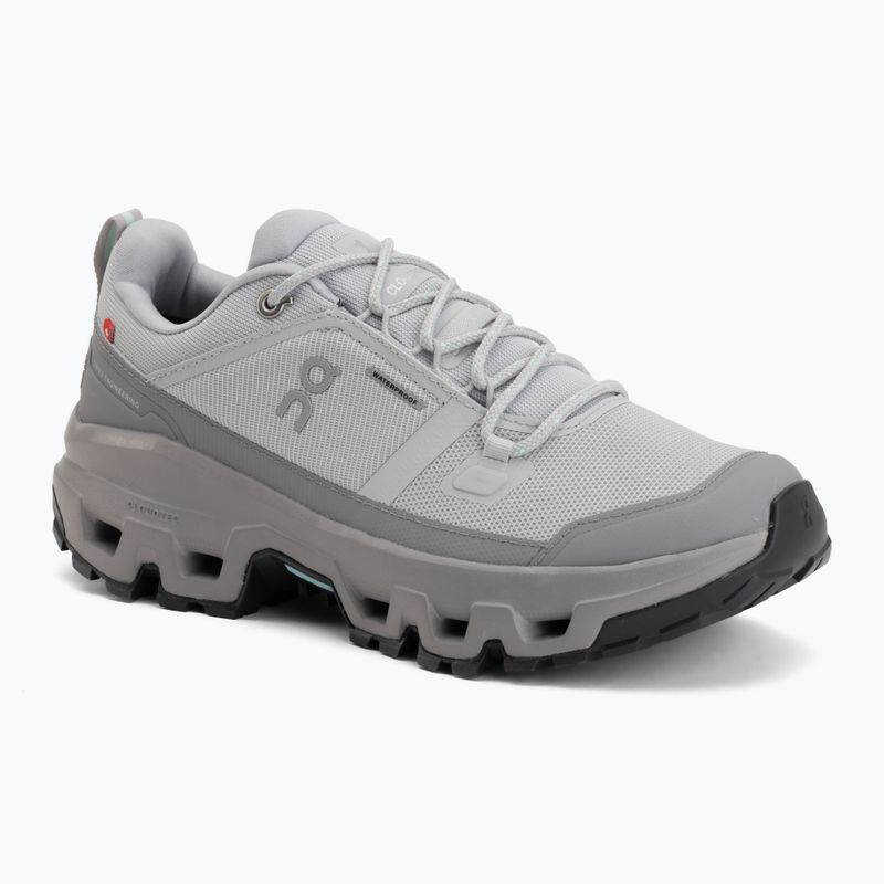 Damen-Wanderschuhe On Cloudrock Low Waterproof glacier/ore