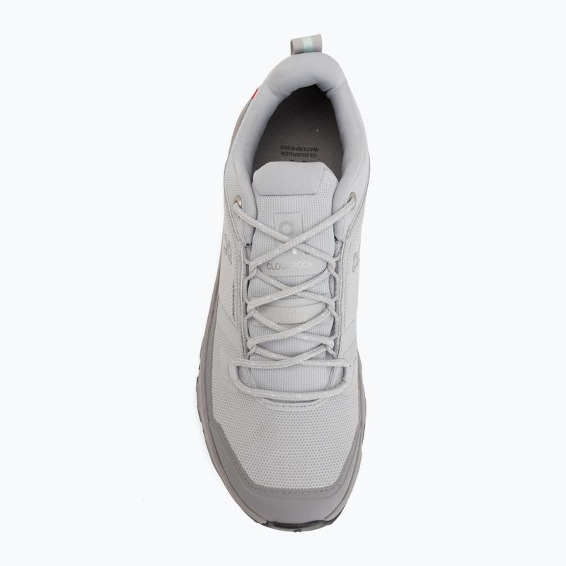 Damen-Wanderschuhe On Cloudrock Low Waterproof glacier/ore 5
