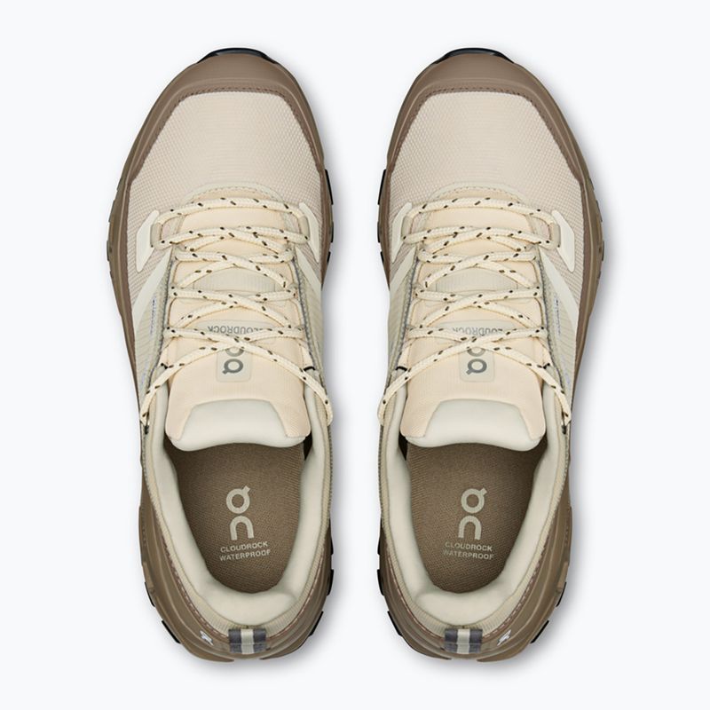 Damen-Wanderschuhe On Cloudrock Low Waterproof grain/soba 3