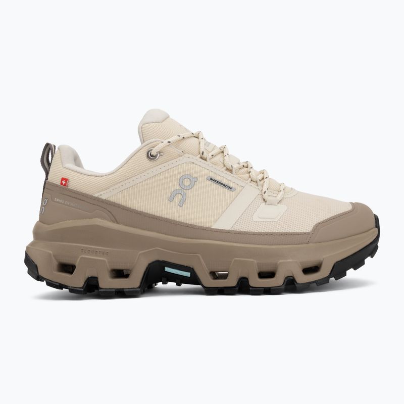 Damen-Wanderschuhe On Cloudrock Low Waterproof grain/soba 2