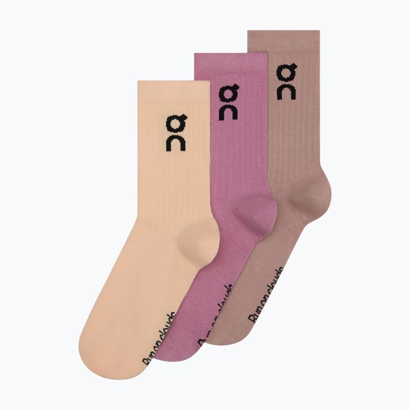 Socken On Logo High 3 pack sherbet/rhodonite