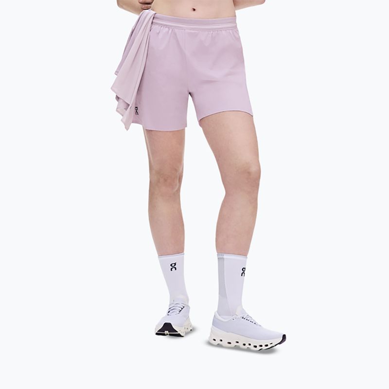 Damen-Laufshorts On 5" Performance foxglove