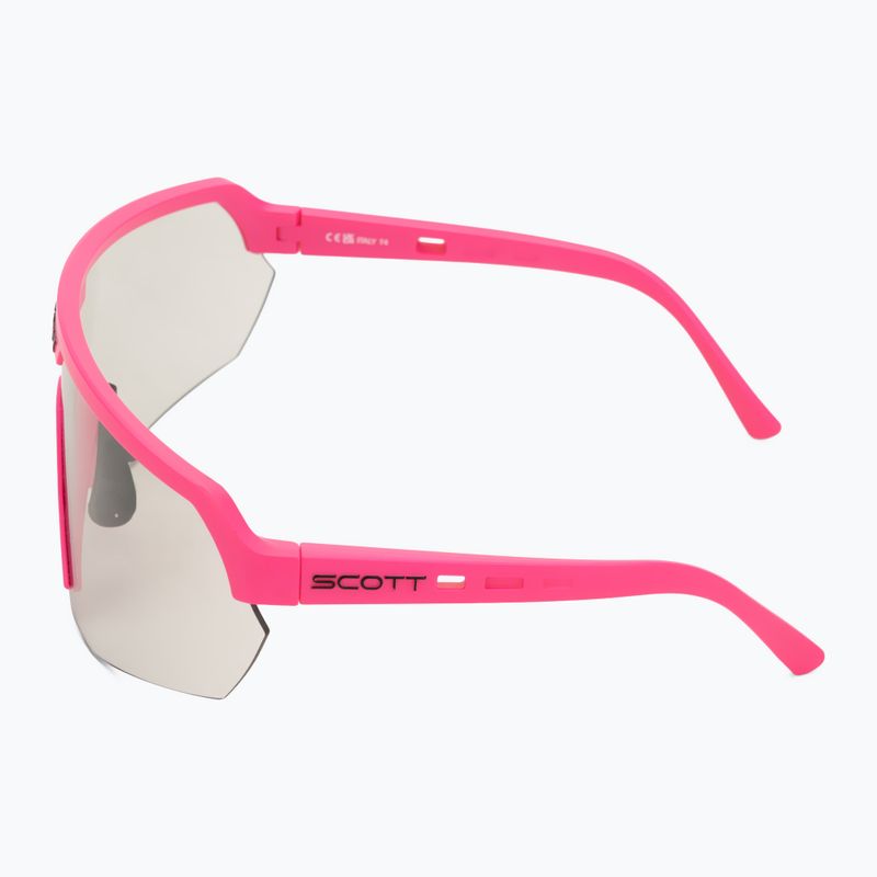 SCOTT Sport Shield LS Säure rosa/grau lichtempfindliche Sonnenbrille 4