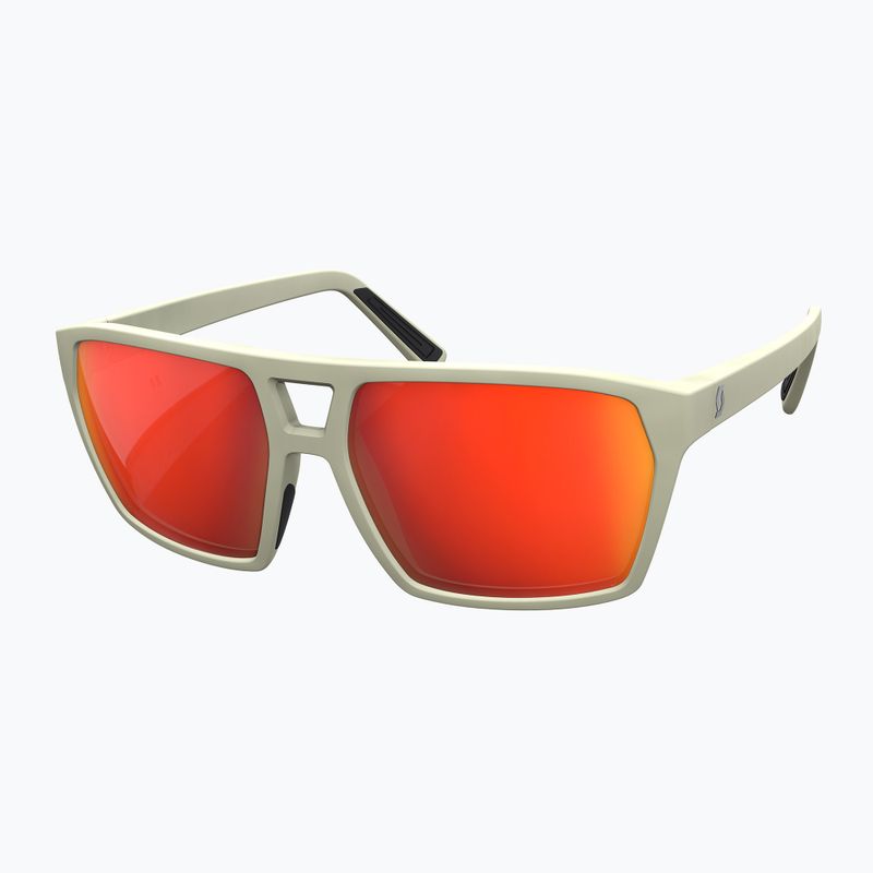 SCOTT Tune Sand Beige/Rot Chrom Sonnenbrille