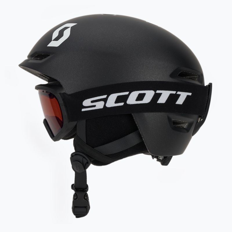 Kinder-Skihelm SCOTT Keeper 2 + Skibrille Witty stealth black 3