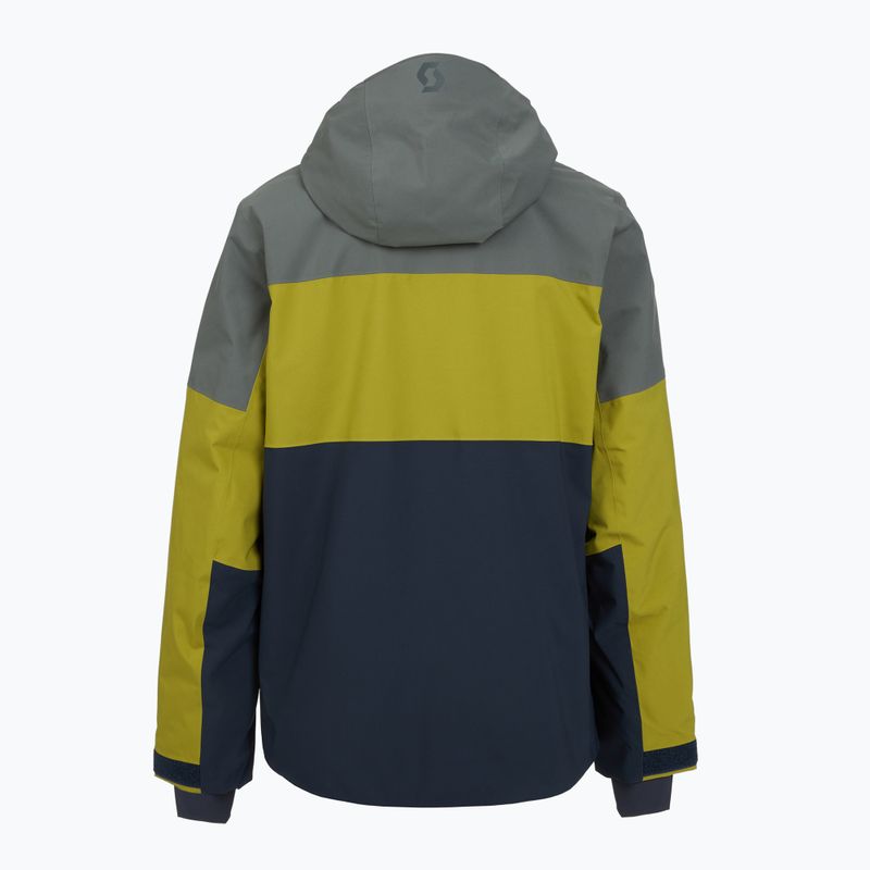 Skijacke Herren SCOTT Ultimate Dryo 10 shadow grey/meadow green 2