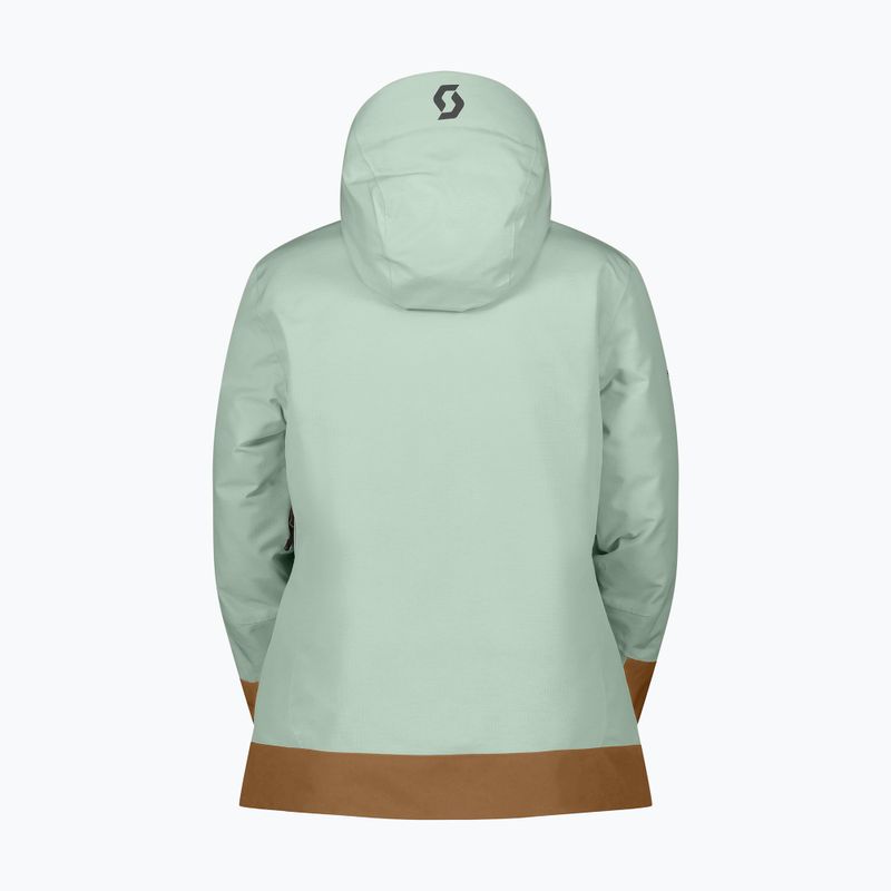 Skijacke Damen SCOTT Ultimate Dryo Tech fresh green/bread brown 2