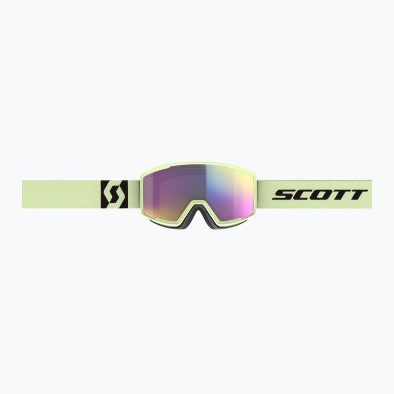 SCOTT Factor Pro acid yellow/enhancer teal chrome Skibrille 2