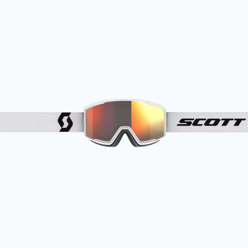 SCOTT Factor Pro mineral weiß/schwarz/solar rot chrom Skibrille 2