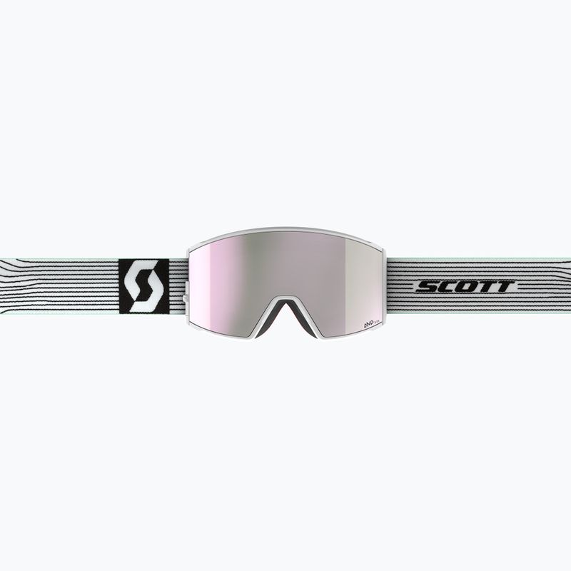 SCOTT React AMP Pro Skibrille weiß/mintgrün/amp pro lavendel chrom/pro grün 2