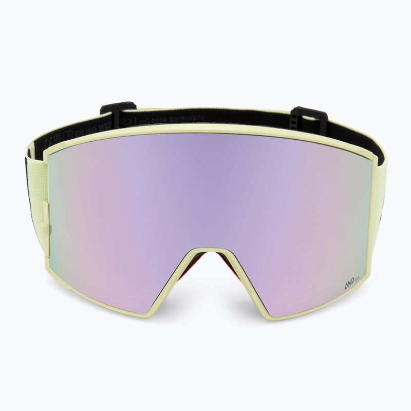 Skibrille SCOTT React AMP Pro acid yellow/amp pro lavender chrome/amp pro green 3
