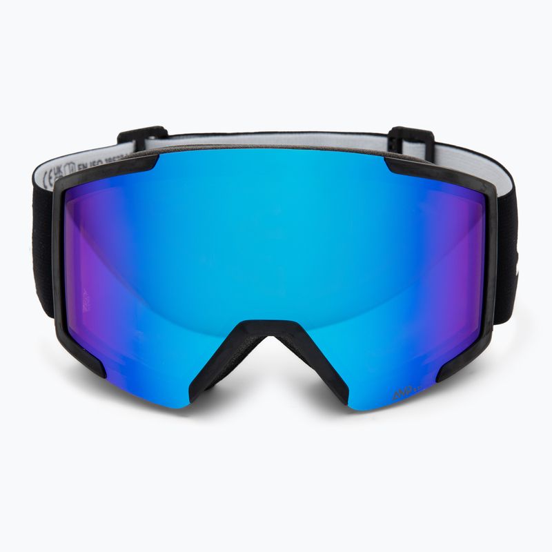 Skibrille SCOTT Shield mineral black/white/amp illuminator blue chrome 2