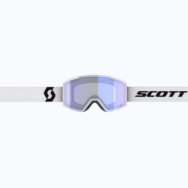 SCOTT Shield Skibrille mineral weiß/schwarz/illuminator blau chrom 2