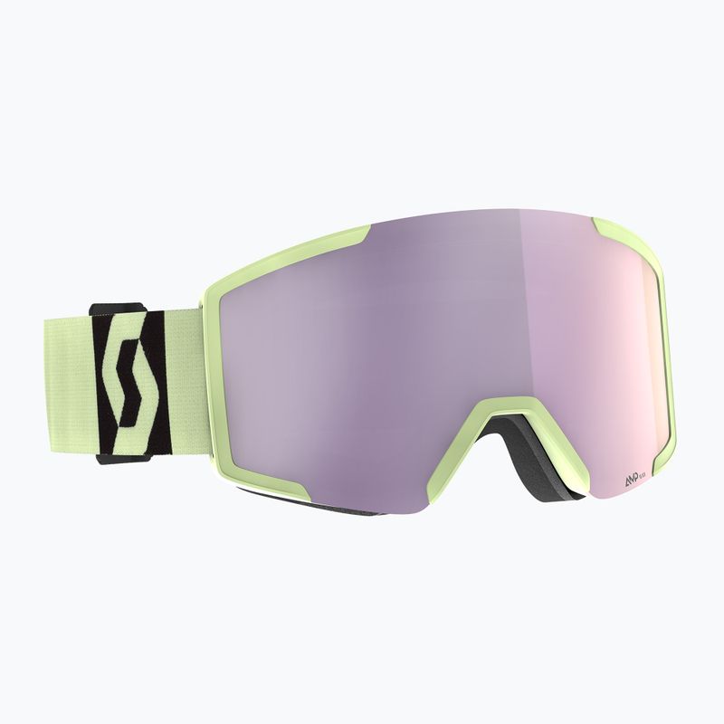 Skibrille SCOTT Shield AMP Pro acid yellow/amp pro lavender chrome