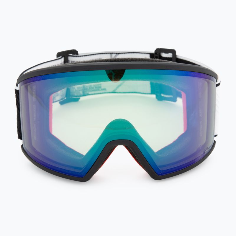 Skibrille SCOTT Ambit black/white/amp aurora green chrome 2