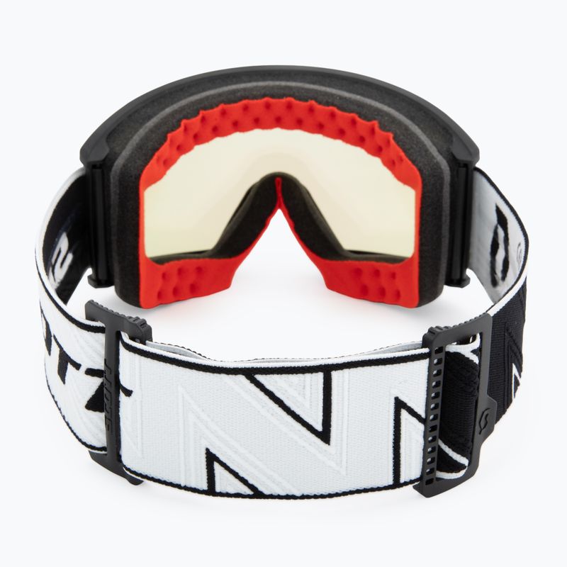 Skibrille SCOTT Ambit black/white/amp aurora green chrome 3