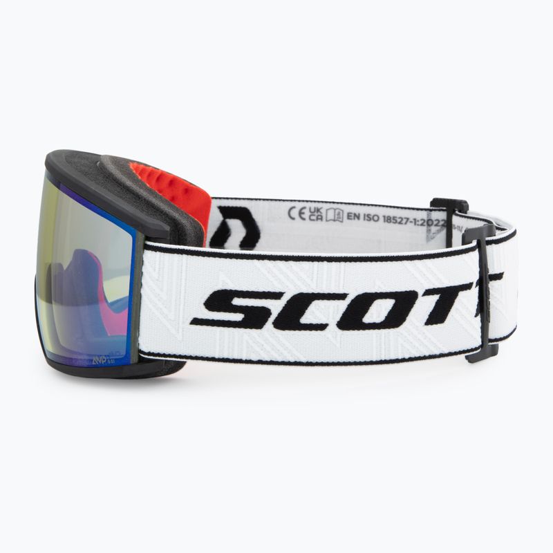 Skibrille SCOTT Ambit black/white/amp aurora green chrome 4