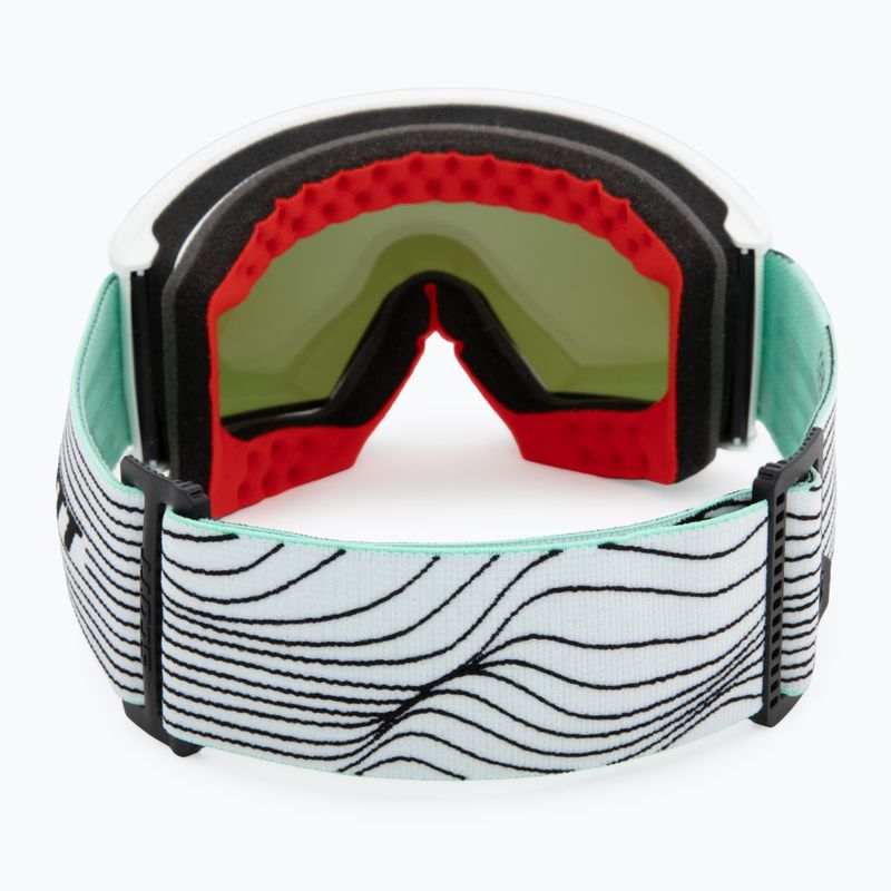 Skibrille SCOTT Ambit white/mint green/& lavender chrome 3