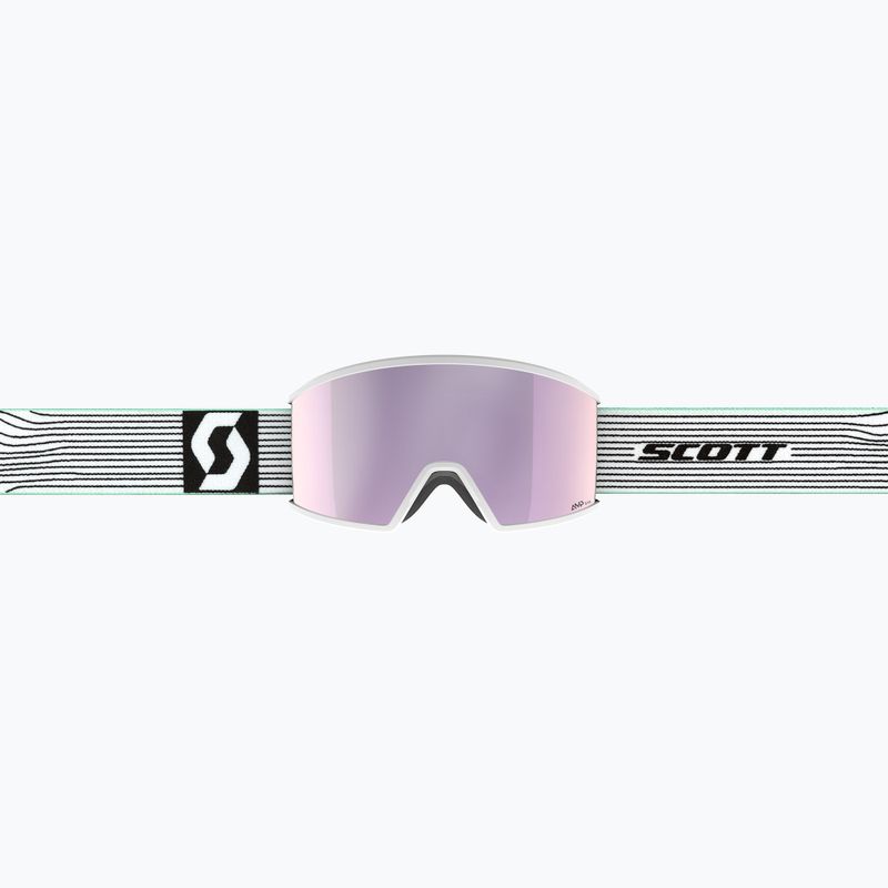 Skibrille SCOTT Ambit white/mint green/& lavender chrome 2