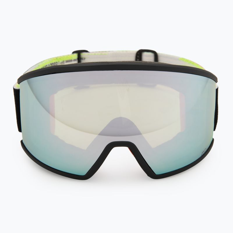 Skibrille SCOTT Ambit Compact black/neon yellow/amp white chrome 2