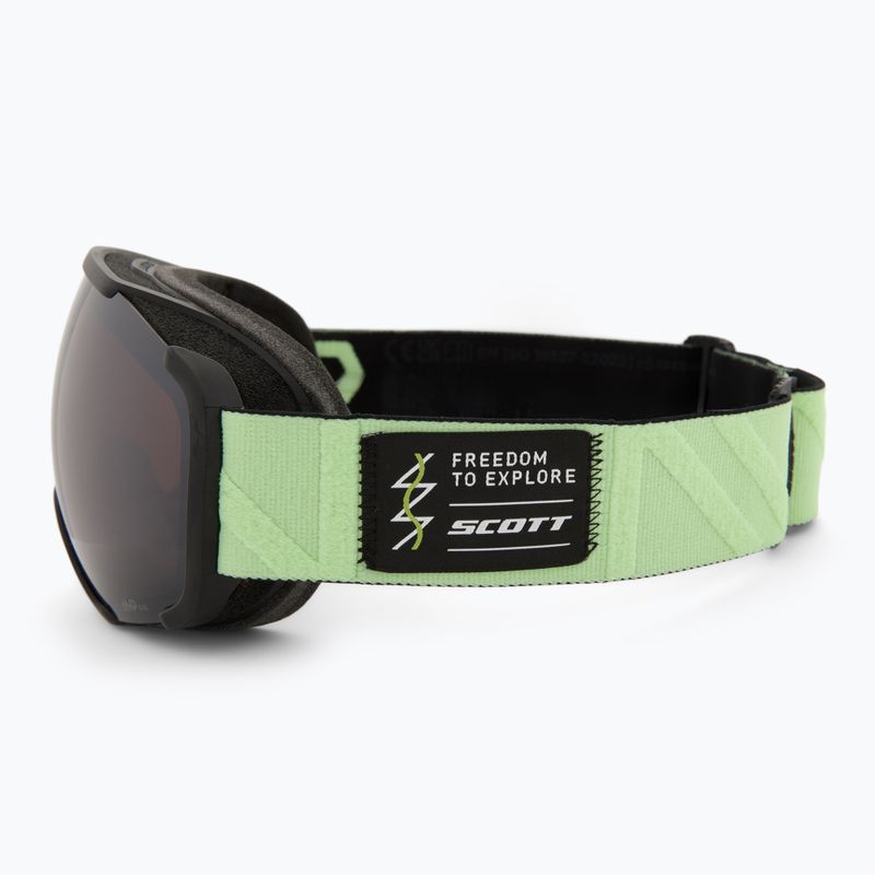 Skibrille SCOTT Faze II glow green/amp black chrome 4